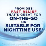 Utilisation nocturne avec Biotène pour hydrater la bouche.