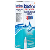 Biotène spray utilisation en bouche avec rafraîchissement léger.