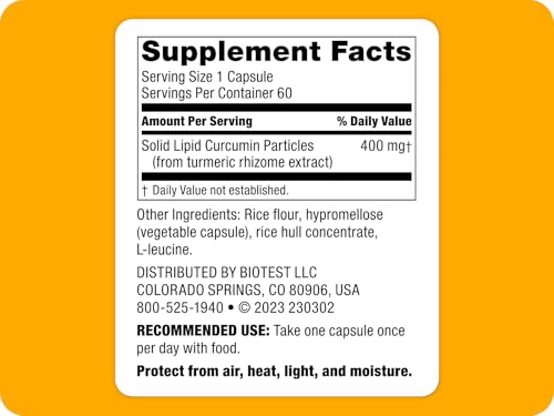 Biotest Curcumine Micellaire : gélules faciles à avaler pour une routine quotidienne.