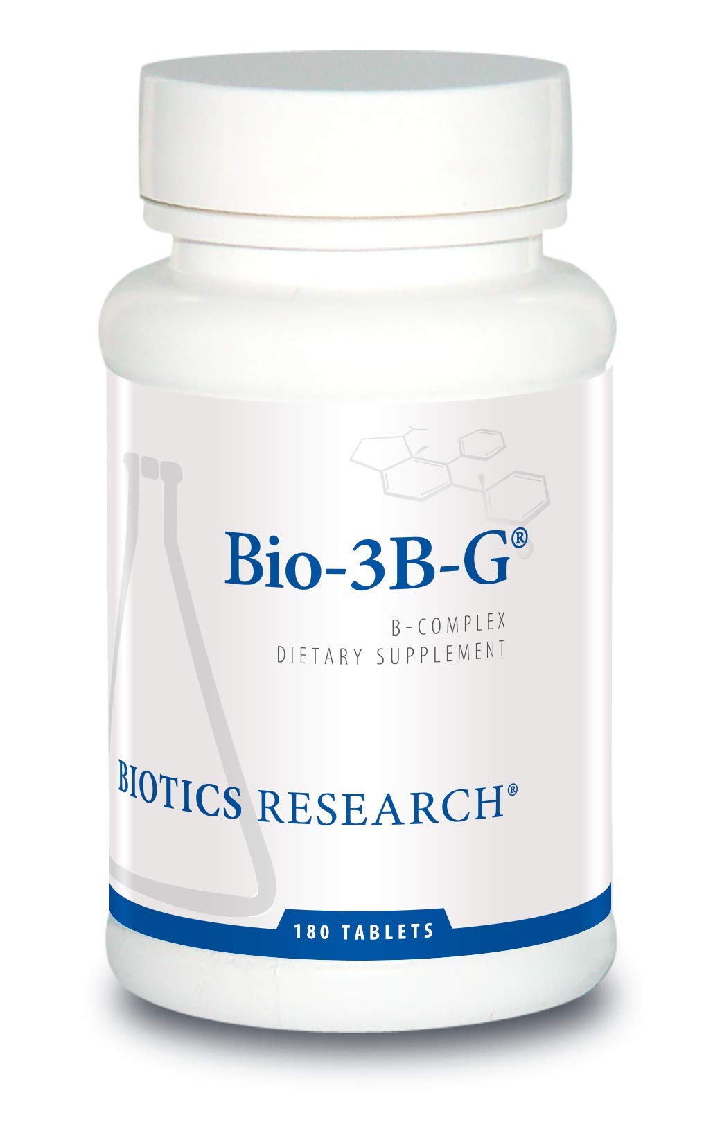 Bio-3B-G: bouteille de comprimés, énergie potentielle et métabolisme des nutriments.