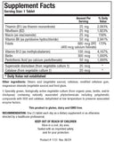 Biotics Research Bio B Complex, tablettes énergie pour le soutien métabolique quotidien.