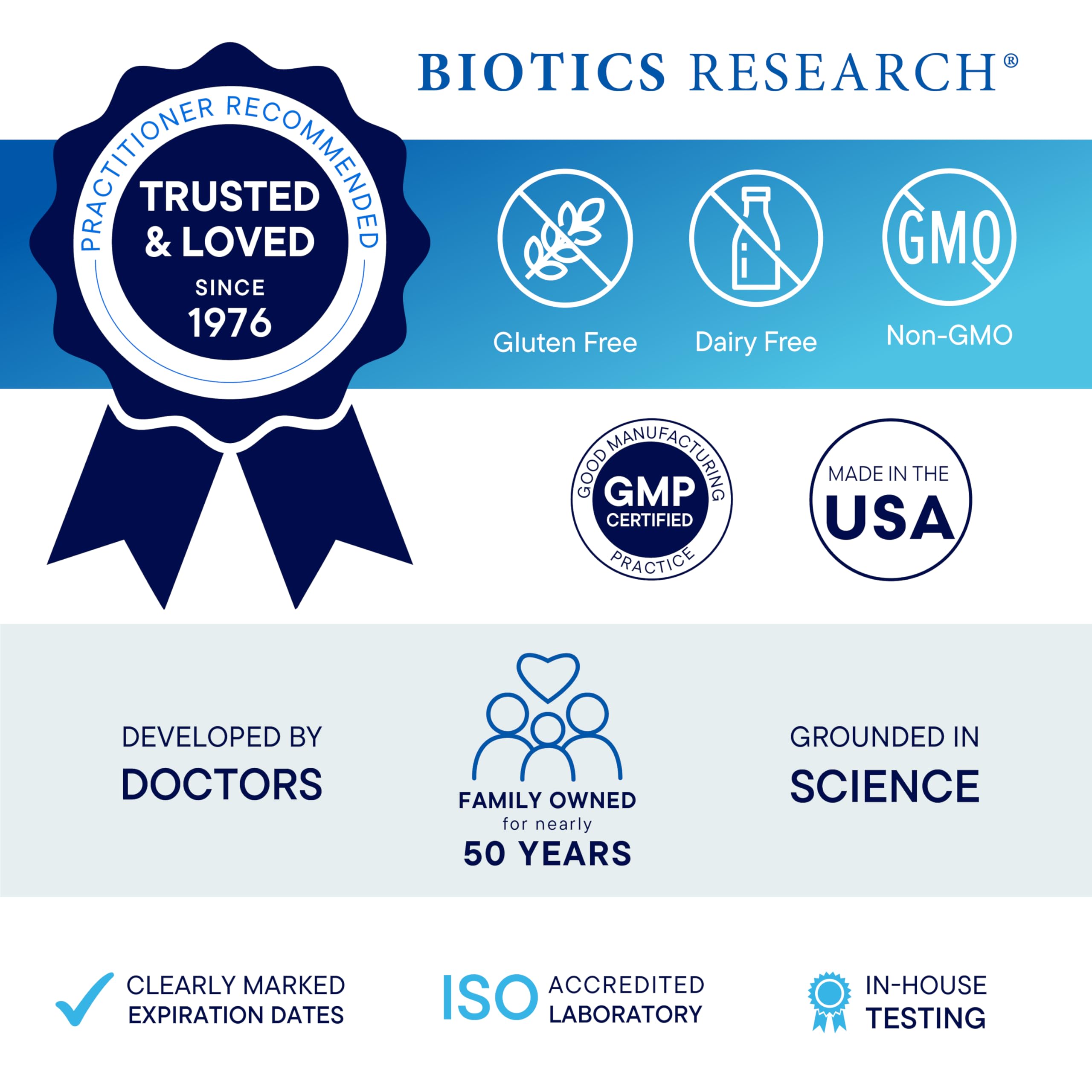 Biotics Research GI Resolve: accessoire doseur à côté de la boîte