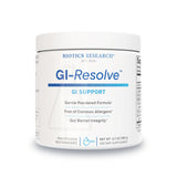 GI Resolve de Biotics Research: bouteille de poudre L-glutamine, soutien potentiel de la muqueuse intestinale