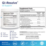 GI Resolve: doseur montrant poudre L-glutamine pour usage quotidien potentiel
