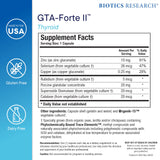BIOTICS RESEARCH GTA Forte II - elements traces phytobindes: nutriments bioactifs.