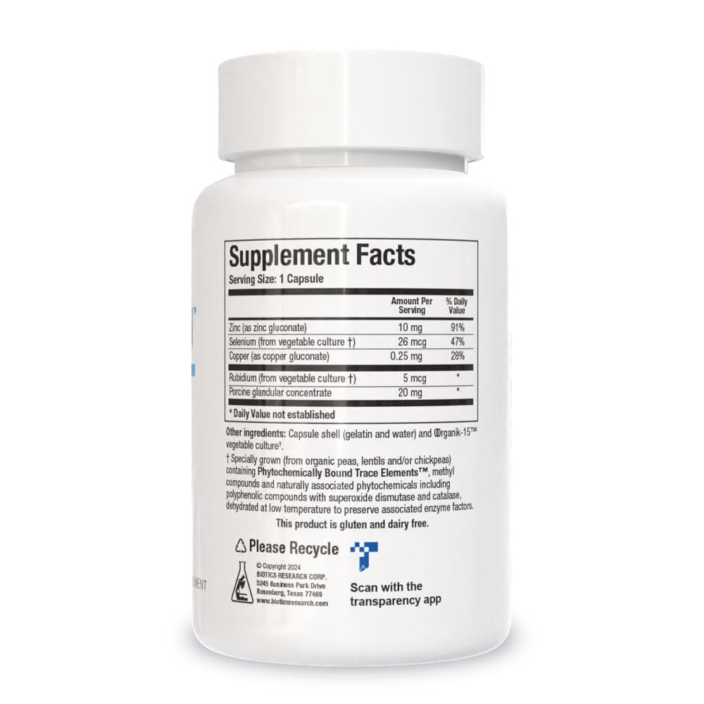 BIOTICS RESEARCH GTA Forte II - glandulaires porcins: extrait pour la nutrition quotidienne.