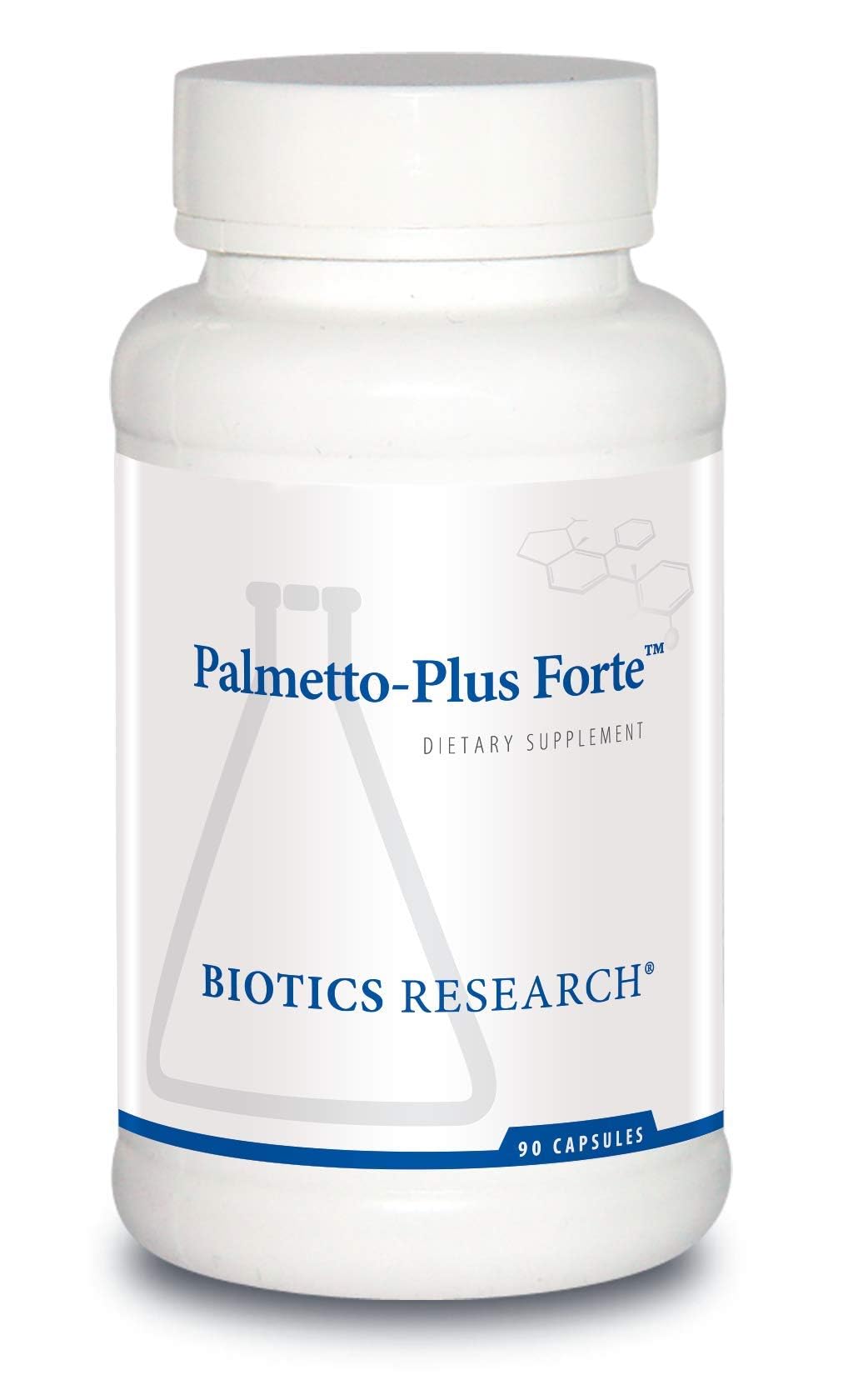 Biotics Research Palmetto Plus Forte – bouteille visible, rituel quotidien pour le bien-être masculin.
