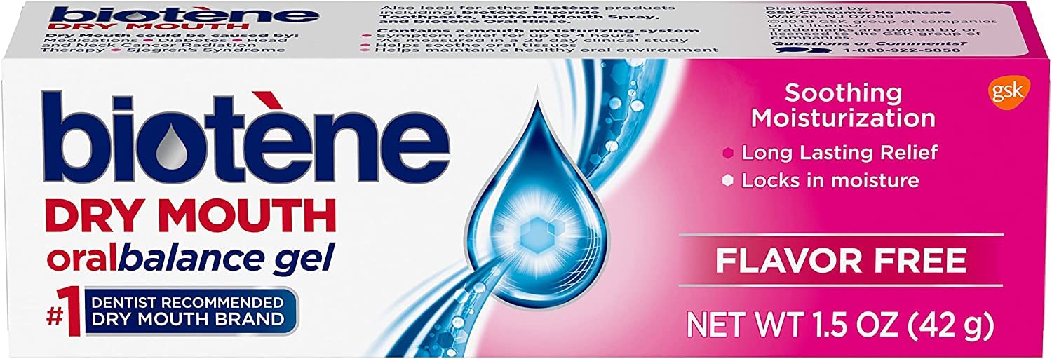 Biotène Gel Hydratant Buccal pack 3, soulagement durable pour sécheresse buccale