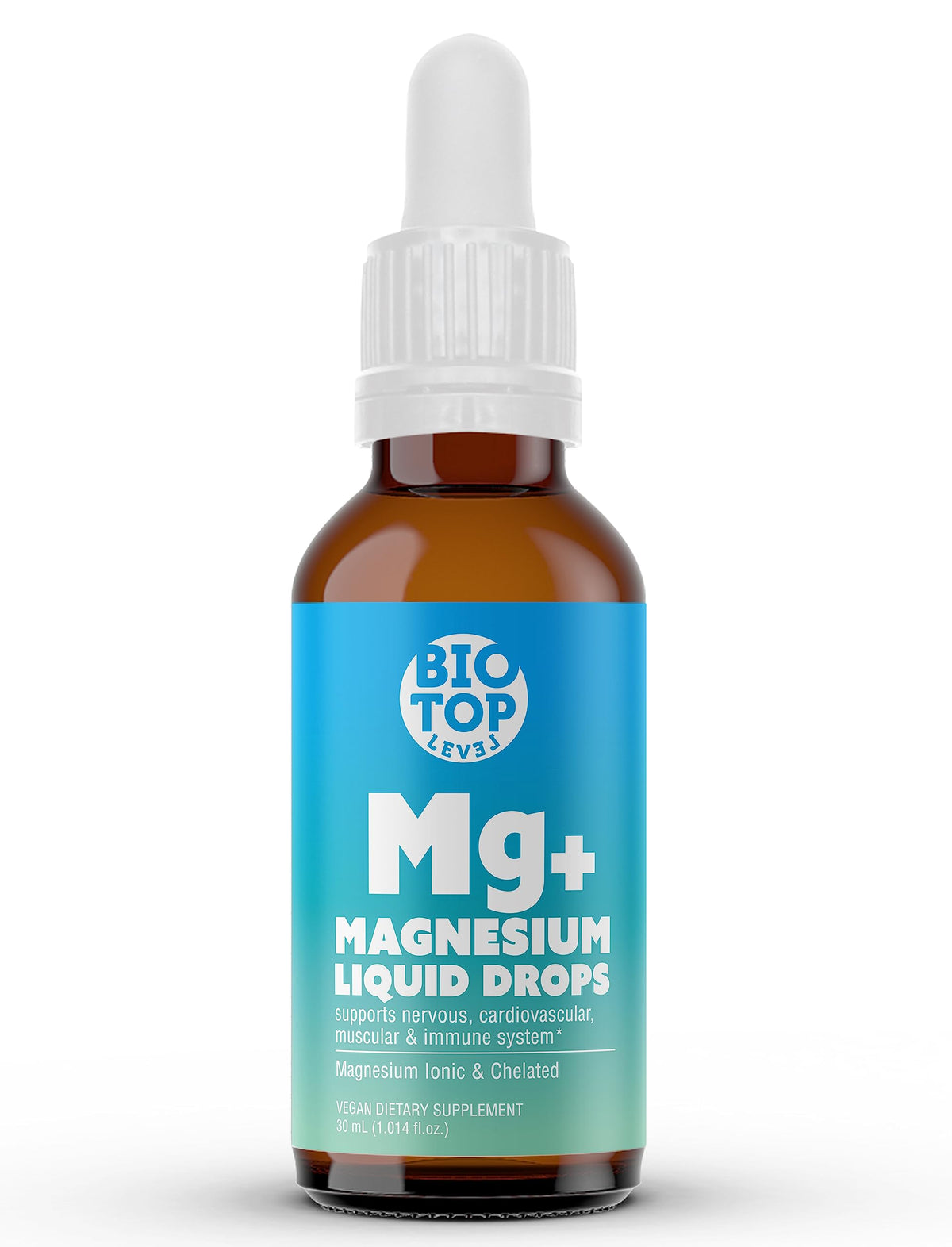Biotoplevel Magnesium Liquide: bouteille visible et design, absorption rapide.