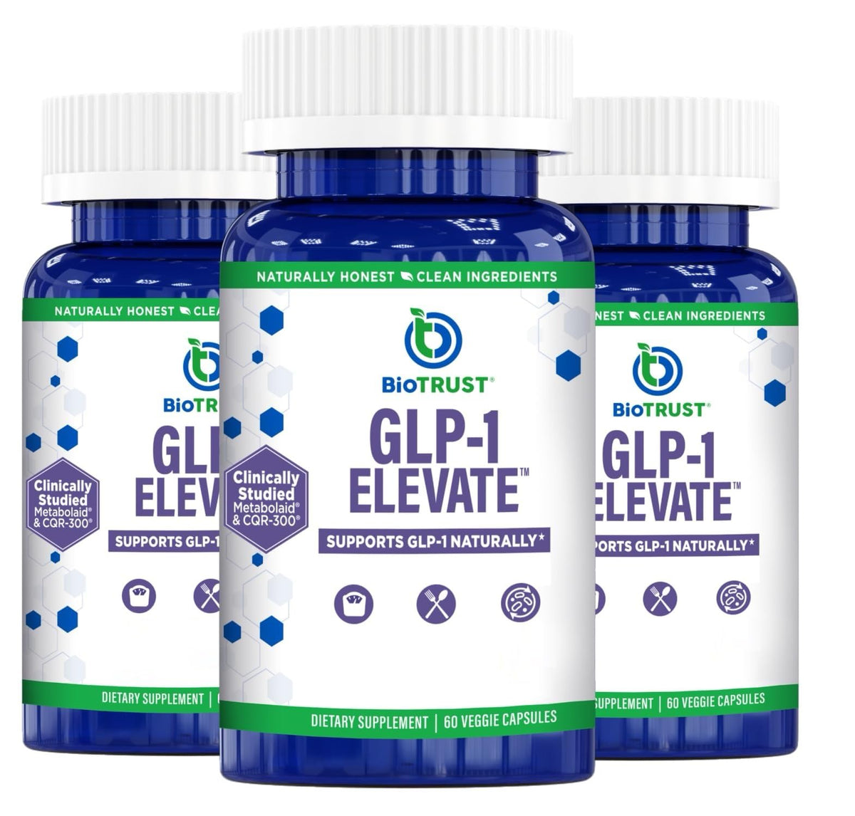BioTrust GLP1 Elevate: bouteille de pilules prête a l usage pour Maitriser les envies