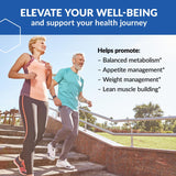 BioTrust protéine faible glucides fraise-banane – emballage avec étiquette qualité.