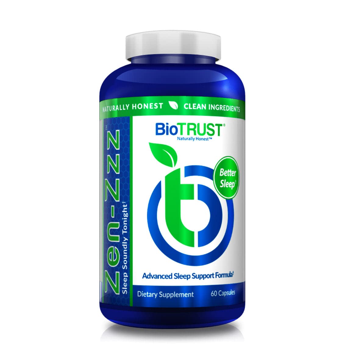 BioTrust Zen-Zzz — bouteille Zen-Zzz prête à favoriser un endormissement plus serein.