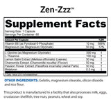 BioTrust Zen-Zzz — capsules Zen-Zzz, présentées comme une aide naturelle au sommeil.