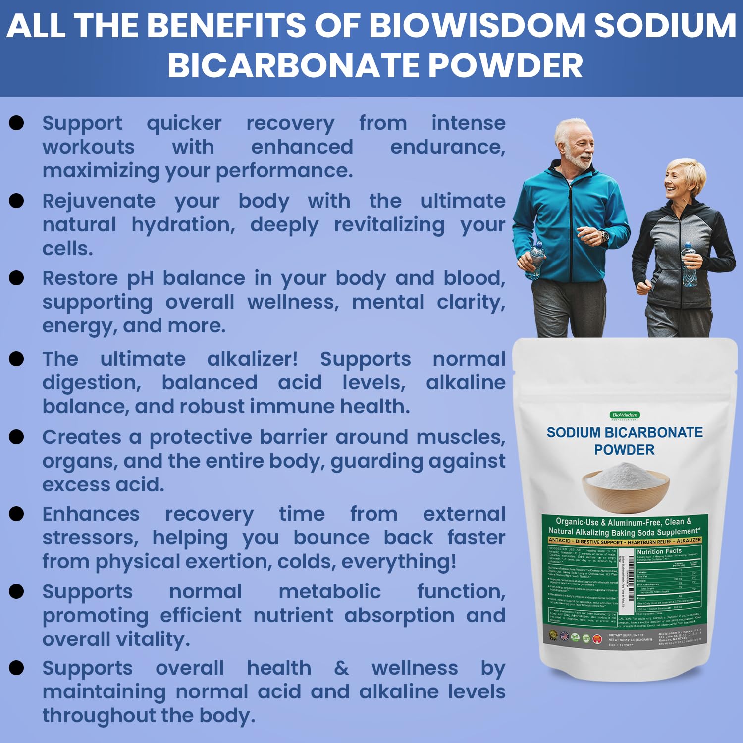 BioWisdom Nutraceuticals — emballage réutilisable facilitant le stockage et la conservation.