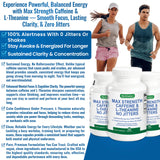 BioWisdom Max Strength pilule prise eau montre énergie rapide et focus