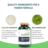 Bioxtron AFA – ingrédients naturels mis en avant, formule pure et sans additifs