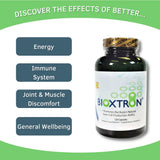 Étiquette Bioxtron affiche les nutriments essentiels.