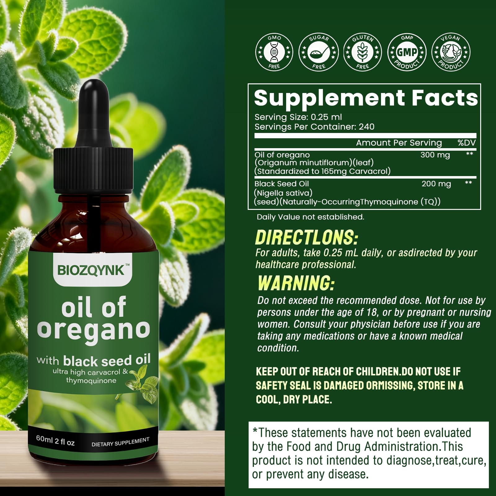 BIOZQYNK flacon 60 ml pratique à emporter et intégrer dans la routine.