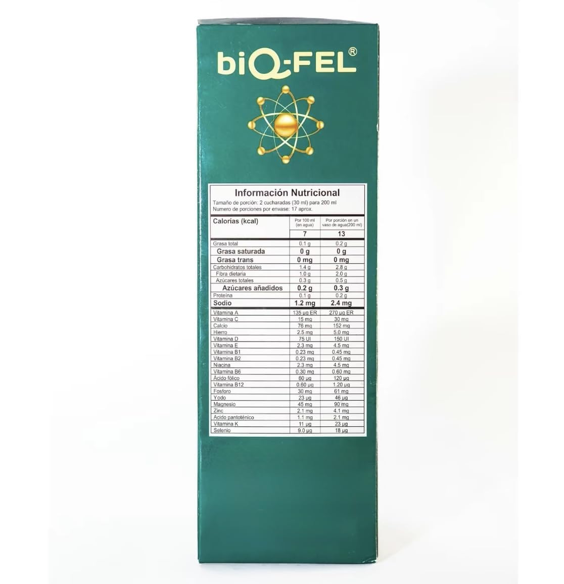 BiQ-FEL Multivitamine liquide focus tribulus soutien endurance.