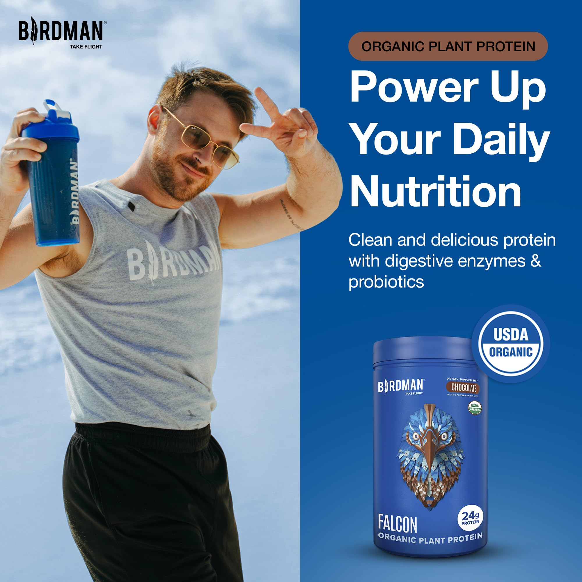 BIRDMAN Falcon enzymes digestifs intégrés pour faciliter la digestion.