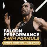 Mélange Falcon Performance: texture lisse dans votre shake vanille.