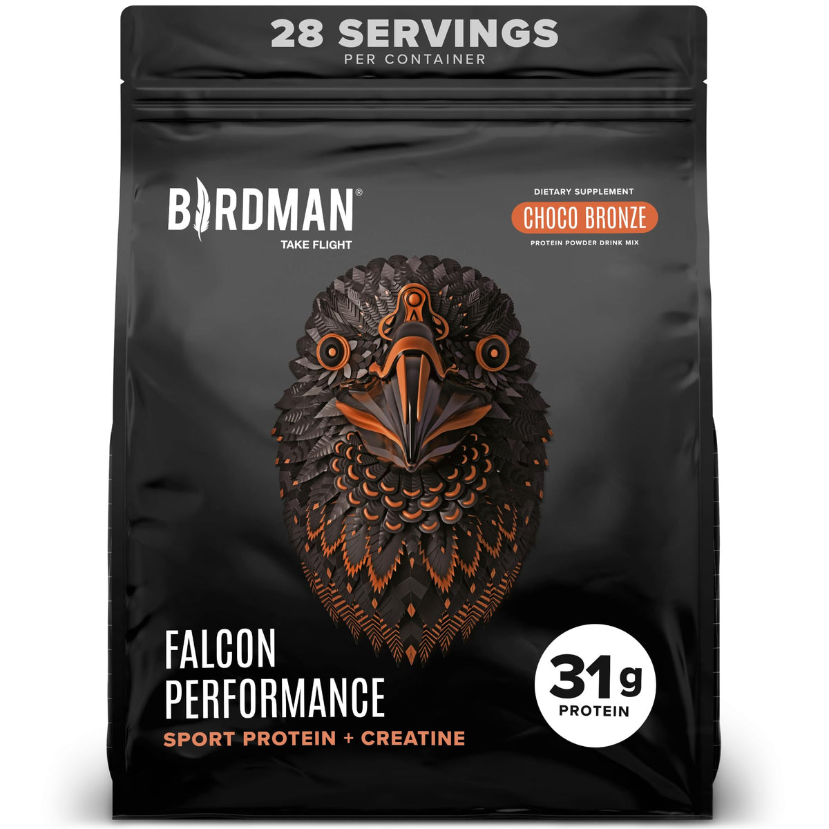 Birdman Falcon Performance, poudre protéinée végétale pour soutien musculaire quotidien.