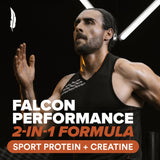 Birdman Falcon Performance sans sucre, protéine vegan adaptée au régime.