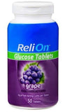 ReliOn tablettes de glucose orange, goût agréable pour soutenir l'énergie au quotidien.