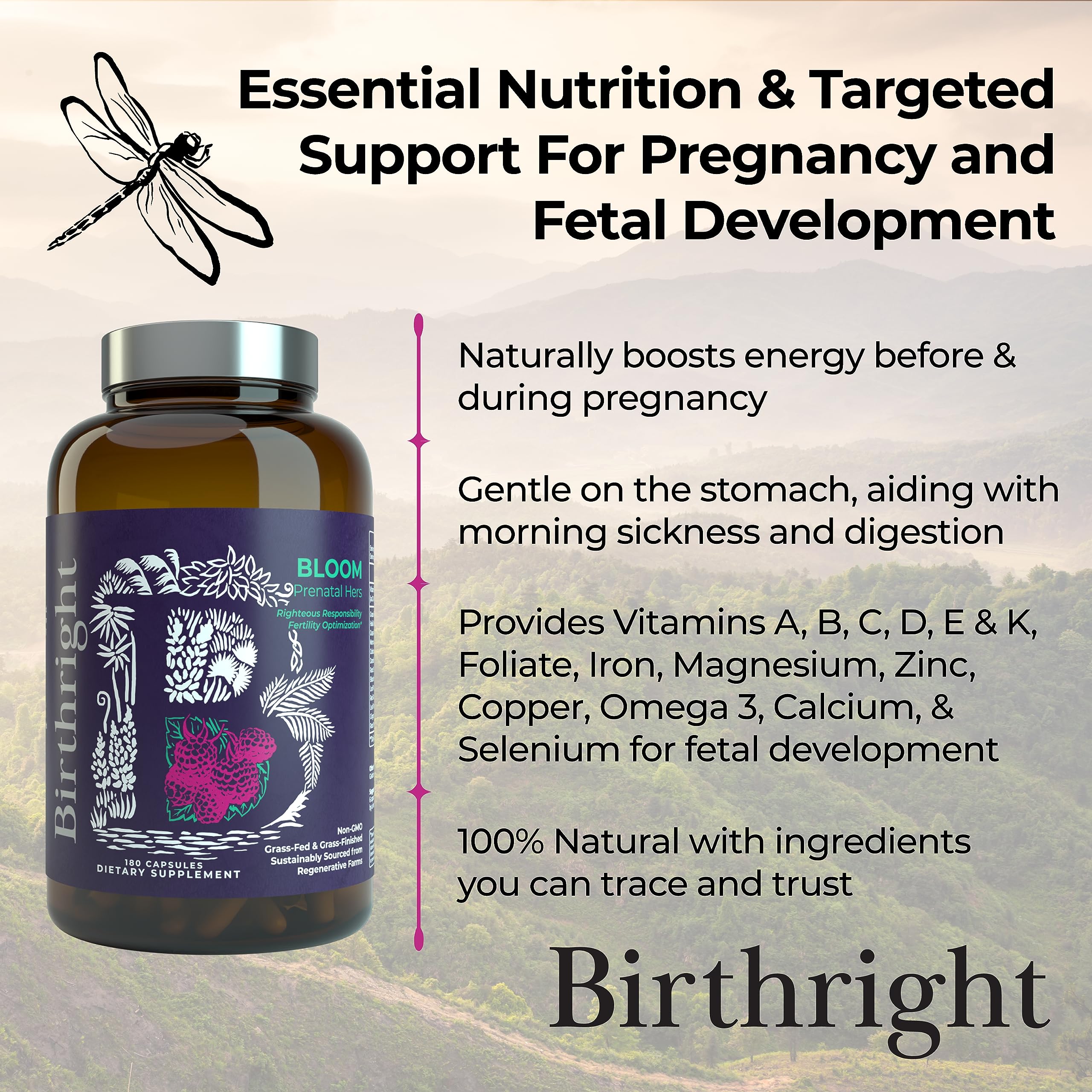 Birthright Bloom – extrait-d-huitre et plantes traditionnelles pour l'équilibre quotidien