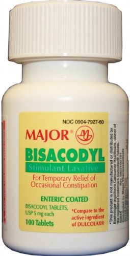 Bisacodyl Comprimés 5 mg, emballage bouteille, aide possible pour constipation occasionnelle