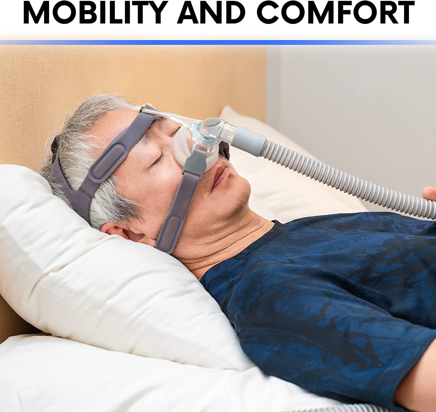 Flux d'air optimal avec le tuyau CPAP BISTRAS pour un sommeil sans entrave.