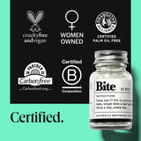 Formulation sans fluor Bite, option douce pour les dents sensibles.