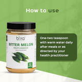poudre Bitter Melon couleur vert olive, rituel bien-être quotidien