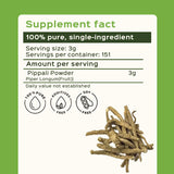 Sachet Poivre Long Pippali prêt à saupoudrer sur viandes et poissons.