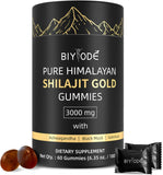 BIYODE Shilajit Gummies dans la bouteille, énergie naturelle quotidienne