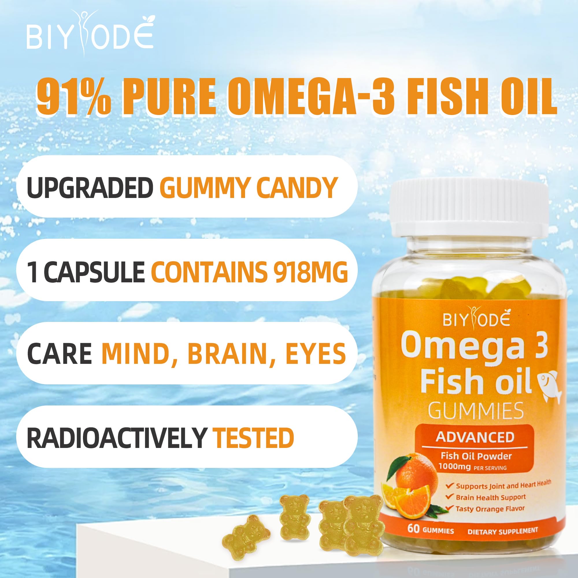 Utilisateur BIYODE Omega-3, énergie mentale potentielle au travail.