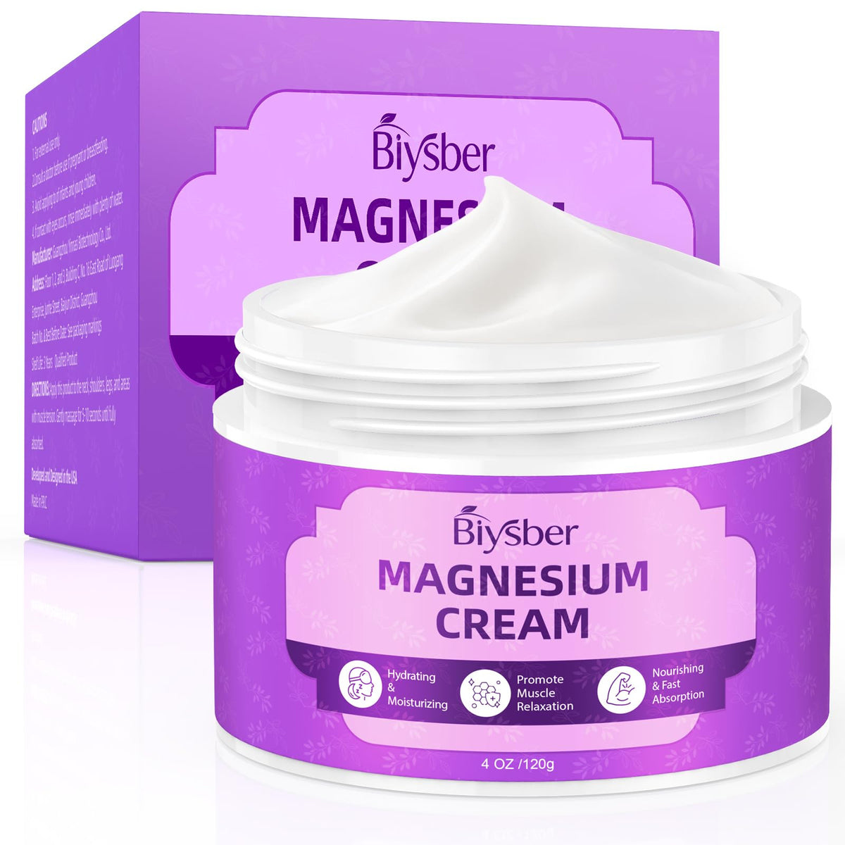 BIYSBER lotion magnésium Sommeil: bouteille apaisante pour une détente nocturne.