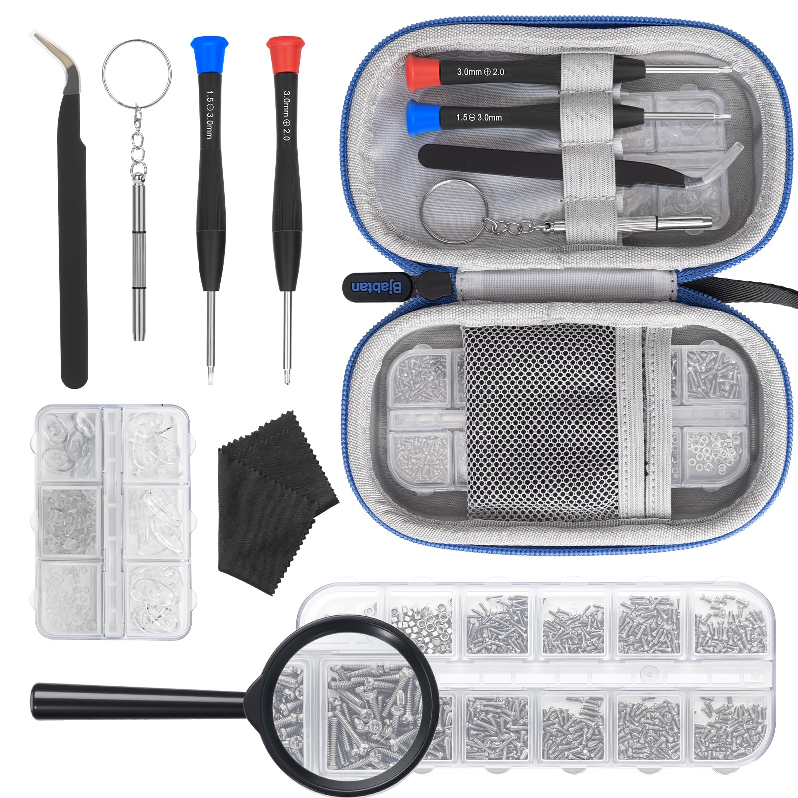 Trousse Bjabtan complète pour réparations de lunettes et montures