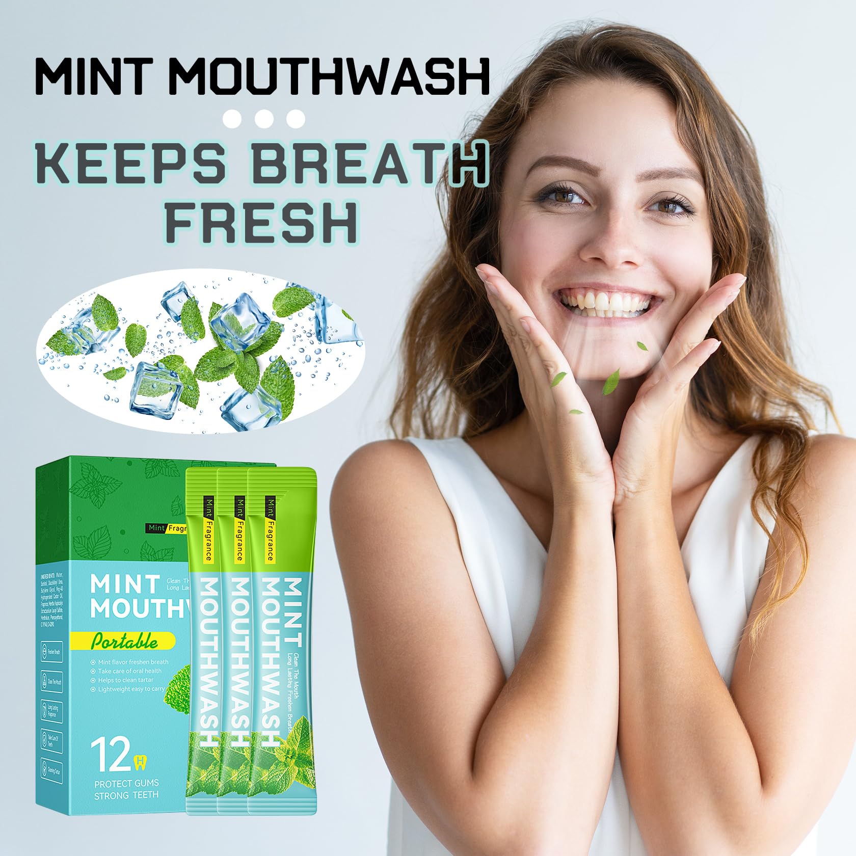 BKPPLZP sachets-bain-bouche-individuels facilitent l'utilisation rapide en voyage.