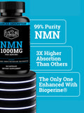 Black Forest NMN 1000 mg avec BioPerine pour absorption.