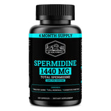 Black Forest Spermidine – bouteille et capsules pour énergie durable et renouvellement cellulaire potentiel.