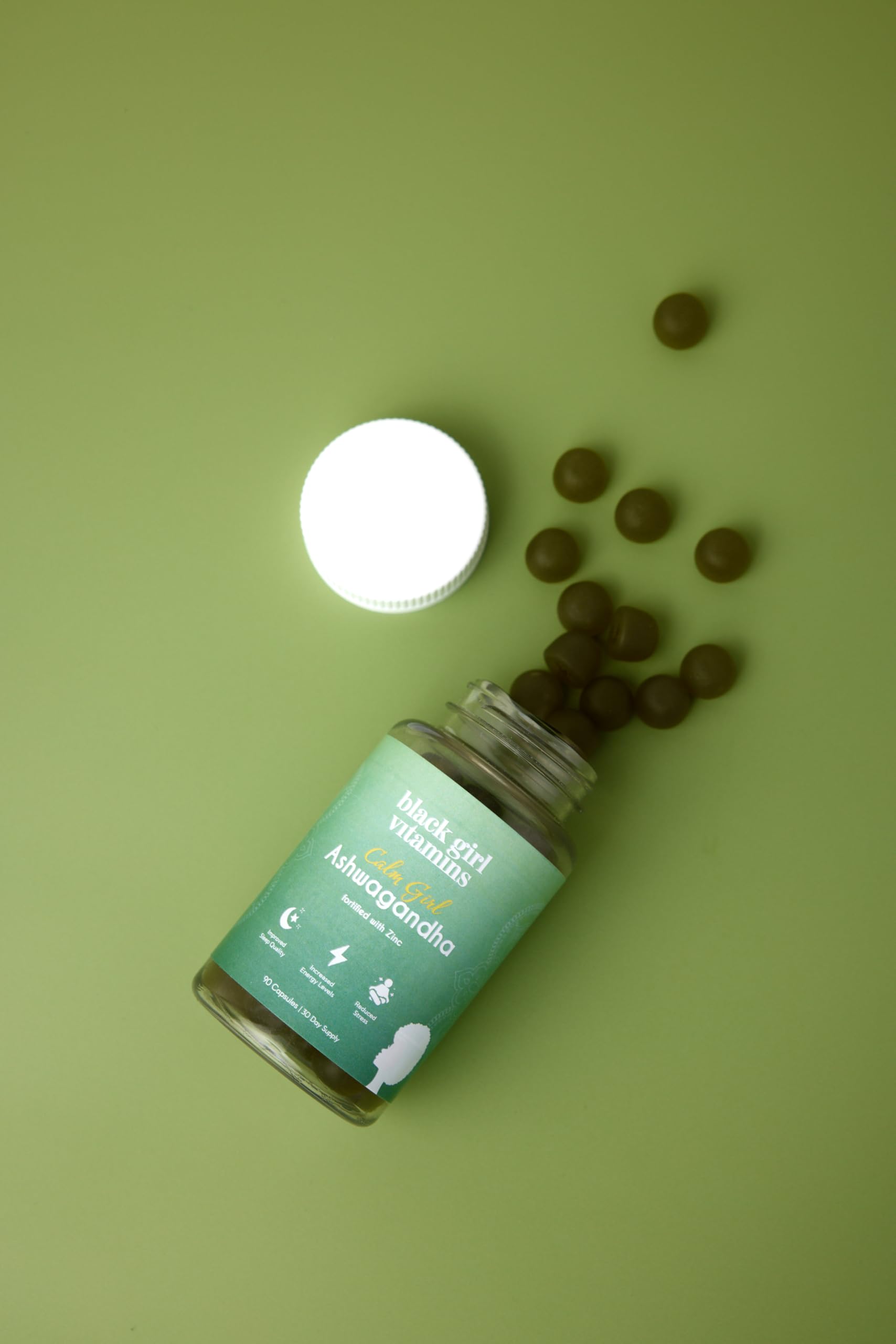 Utilisation au bureau ou à la maison, Black Girl Vitamins Calm Girl équilibre.
