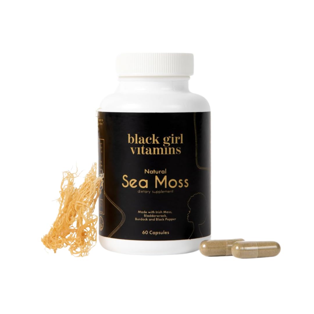 Capsules d’algue de mer organique Black Girl Vitamins pour soutenir l’immunité.