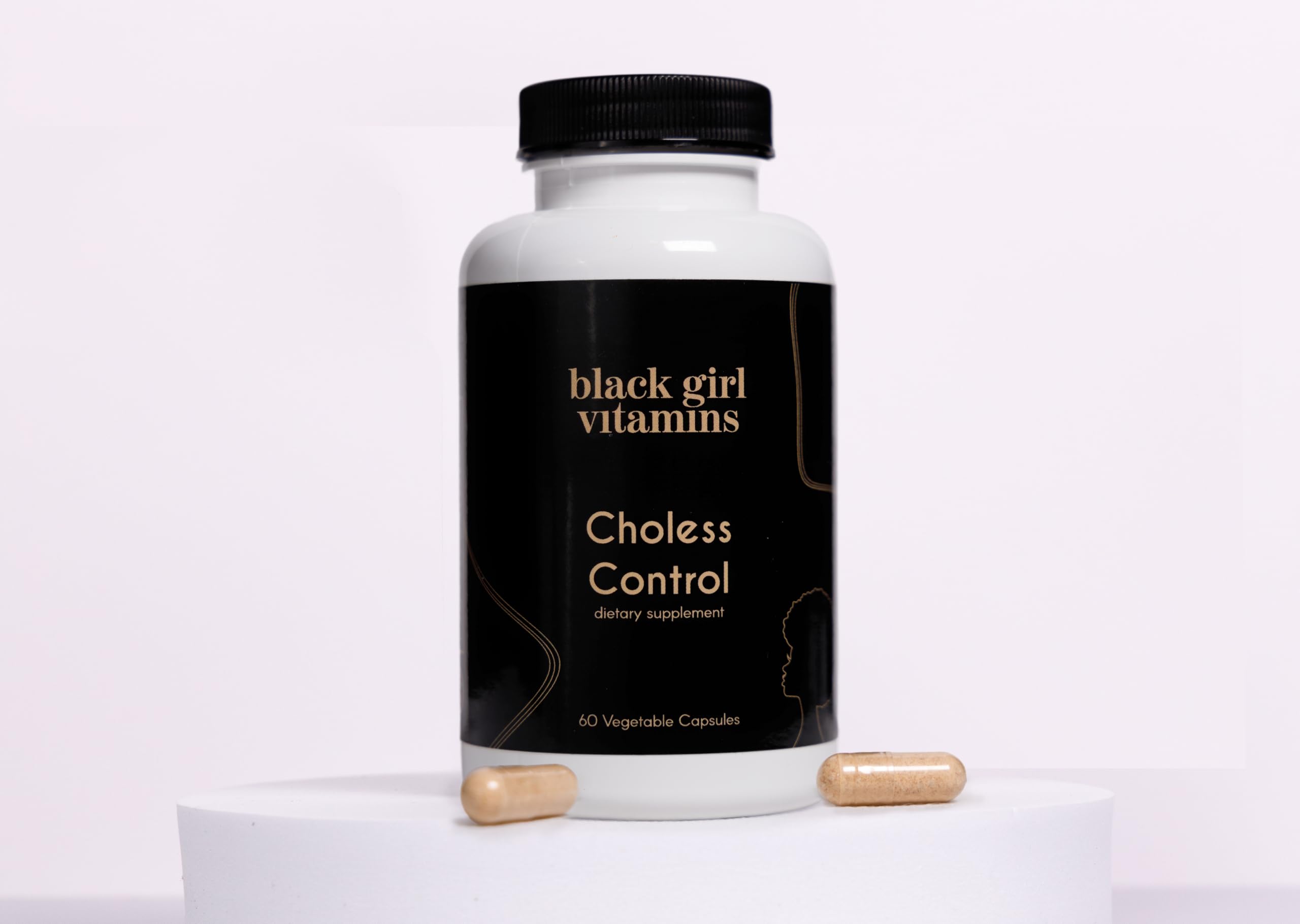 Boîte Choless-Control Black Girl Vitamins présentée de façon élégante et pratique.