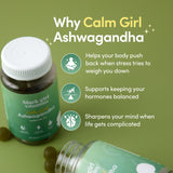 Étiquette Black Girl Vitamins Calm Girl sur boîte, ingrédients vegan et sans OGM.
