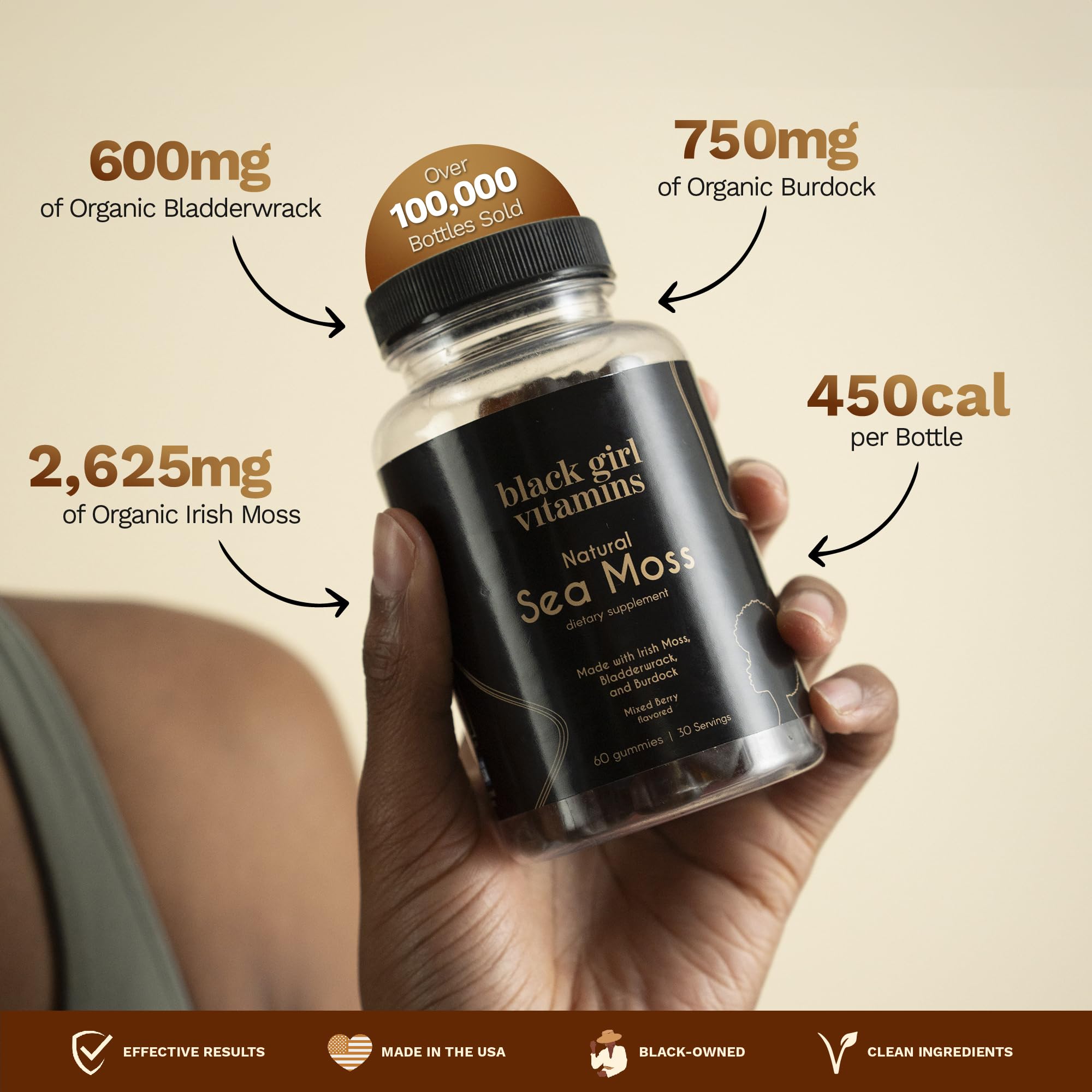 Gommes Black Girl Vitamins – texture moelleuse et gourmande.