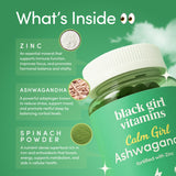 Gomme cerise Black Girl Vitamins Calm Girl, goût agréable et routine zen.