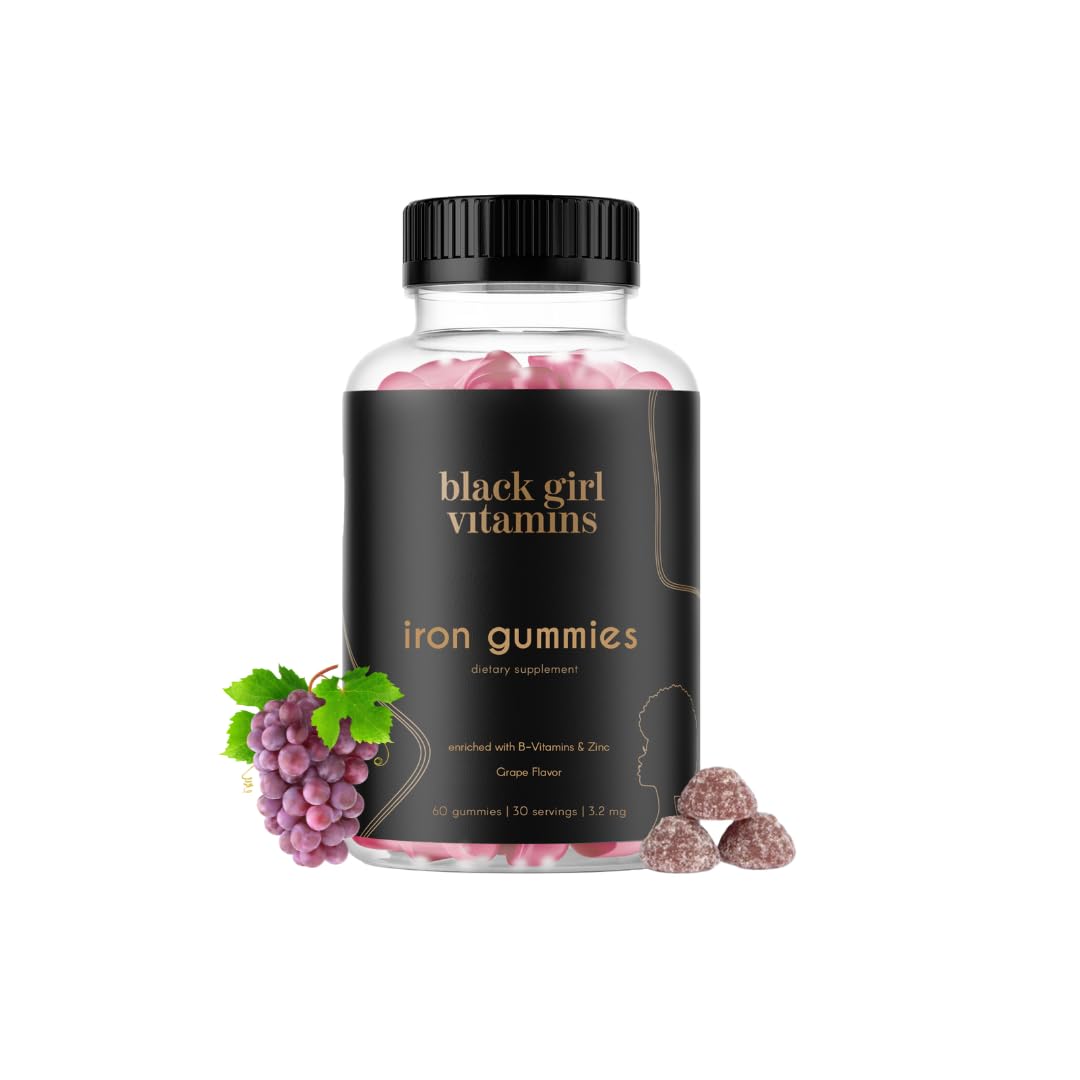 Gommes Black Girl Vitamins au fer 20 mg, soutien des globules rouges et énergie au quotidien.