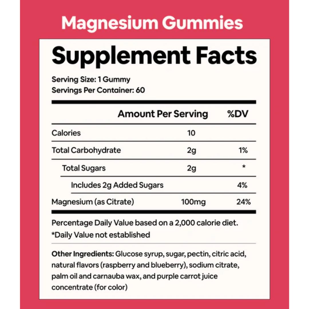 Gommes magnésium Black Girl Vitamins favorisent l'immunité et le bien-être quotidien.