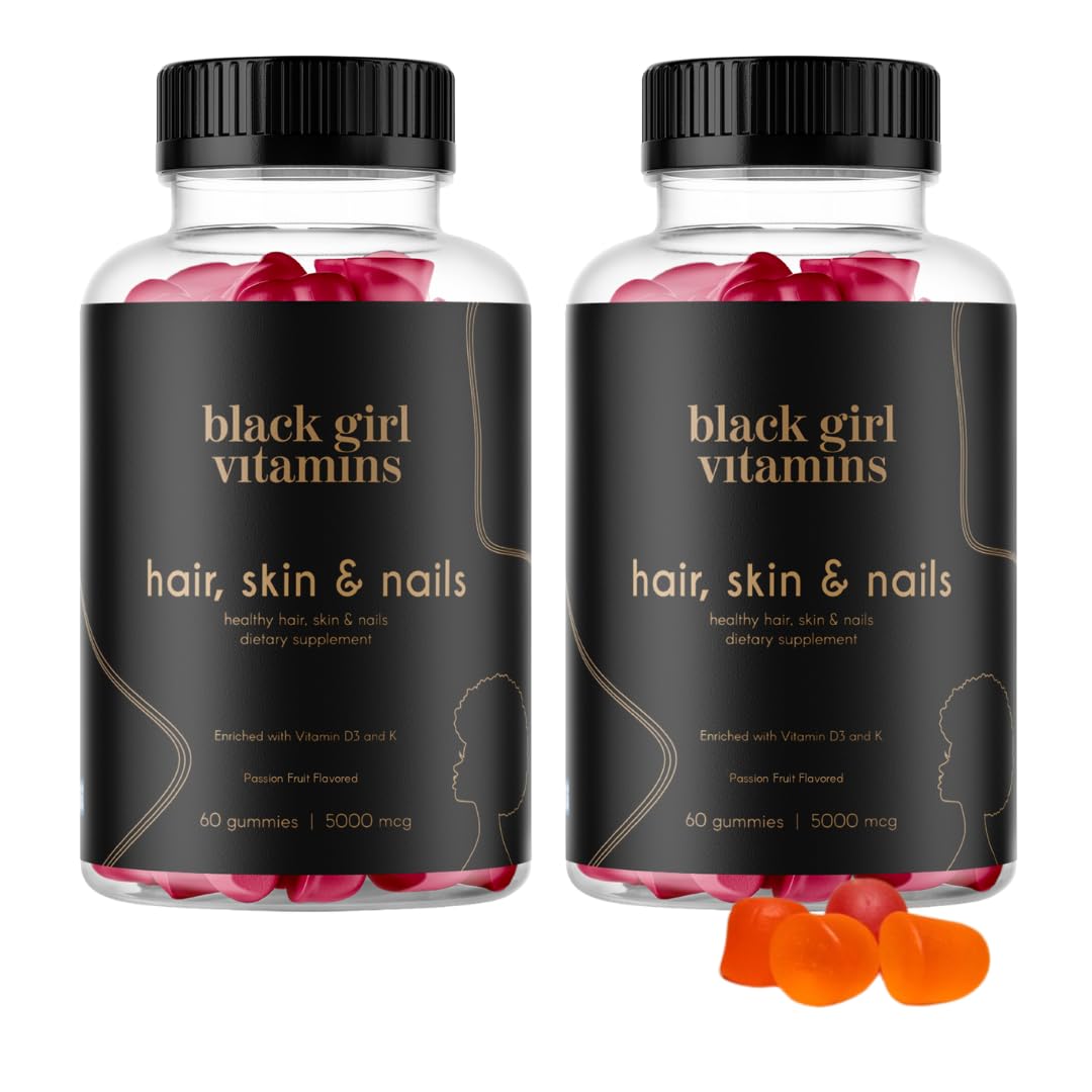 Gommes Black Girl Vitamins au fruit de passion, goût délicieux pour votre routine beauté.